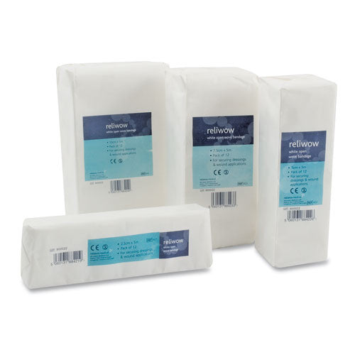 White Open Wove Bandage [Pack of 12]