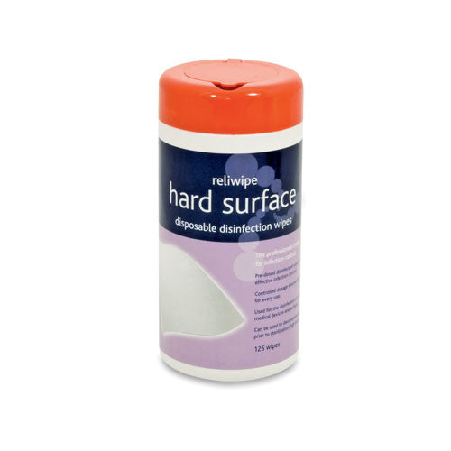 Reliwpe Hard Surface Disinfection Wipes [Tub of 125]