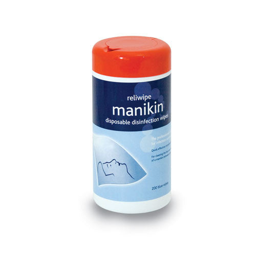 Reliwipe Manikin Disinfection Wipes [Tub of 200]